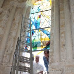 Atelier de la Licorne à Ardin - Vitraux d'art Magali Bauchy, Meilleur Ouvrier de France - Création et restauration de vitraux d'art, vitrail et vitrailliste en deux sevres, vendee et poitou charentes